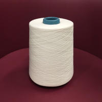 Factory price white virgin 30/1 100% polyester spun yarn for knitting